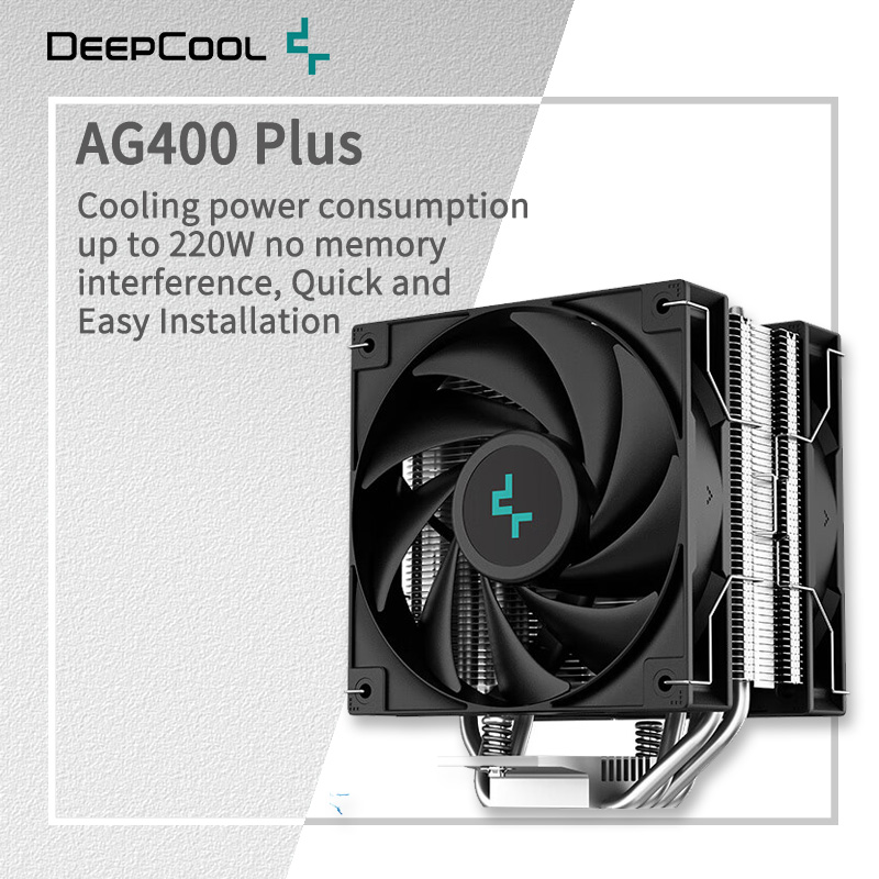 DEEPCOOL AG400 4 Heat pipes Du - Air Cooler Cpu ulasan dan harga