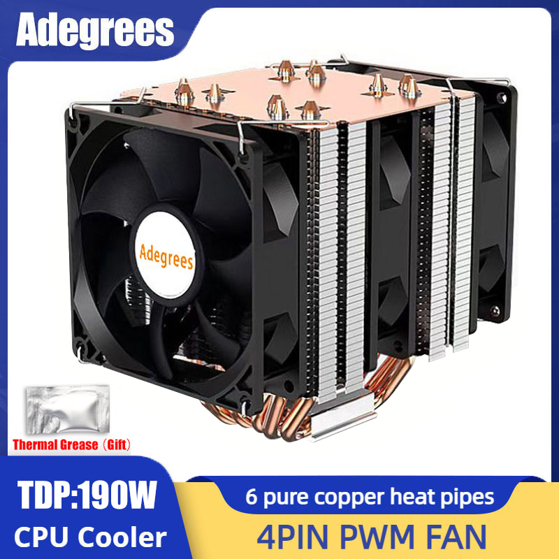 6 Heat Pipe CPU Cooler 4Pin PW - Air Cooler Cpu ulasan dan harga