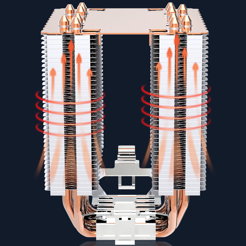 6 Heat Pipe CPU Cooler 4Pin PW - Air Cooler Cpu ulasan dan harga