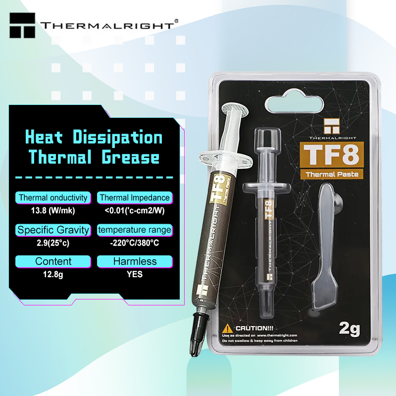 Thermalright TF8 2g/5.8g/12.8g - Thermal Paste ulasan dan harga