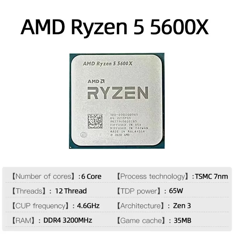AMD Ryzen 5 5600X 3.7GHz 6 Cor - Cpu Cooler ulasan dan harga